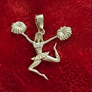 Moissante Diamond gold Cheerleader Pendant